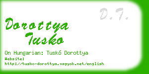 dorottya tusko business card