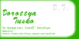 dorottya tusko business card